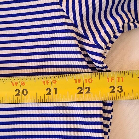 Columbia Golf Mens Blue and White Stripe Golf Polo Shirt Size Large - Picture 9 of 12